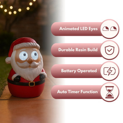 Marco Paul LED Blinkin Santa Christmas Garden Decoration