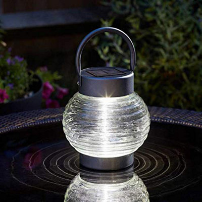 Marco Paul Modern Outdoor Globe Lantern Solar Powered LED Garden Ornaments