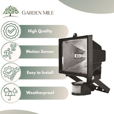 Marco Paul Motion Sensor Halogen Flood Light Wall Mounted