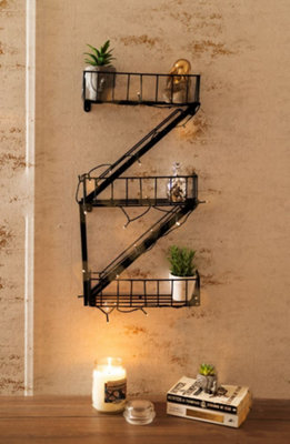 Marco Paul Novelty New York City Fire Escape Floating Bathroom Shelves