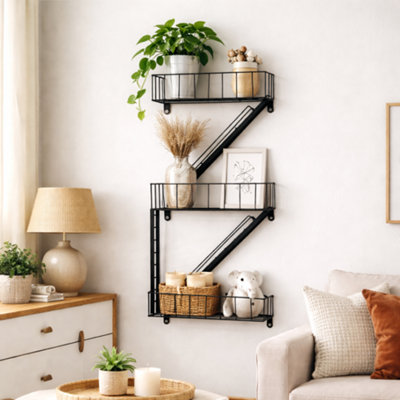 Marco Paul Novelty New York City Fire Escape Floating Bathroom Shelves
