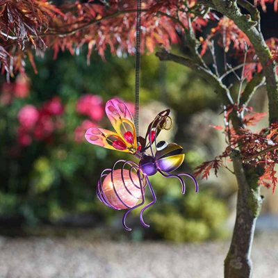 Marco Paul Pink Firefly Solar Ornament