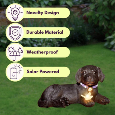Marco Paul Solar Light Up Puppy with Butterfly