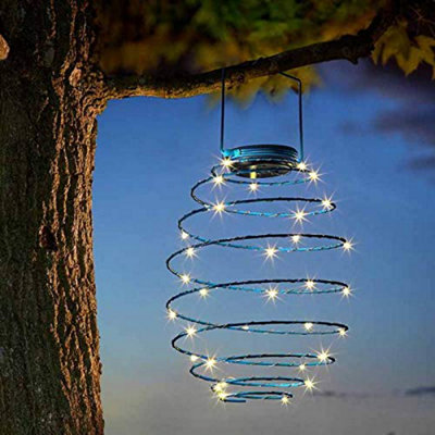 Marco Paul Solar Powered LED Spiral Hanging Garden Lights
