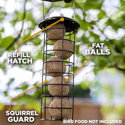 Walter Harrisons 711992 - Mangiatoia Per Uccelli Selvatici Con Coperchio Ribaltabile, Per Palline Di Grasso E Suet, Verde, Da Appendere, Da Giardino, Piccola, 22 Cm - Foto 7