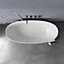 Marco Tielle Marcello Matte White Luxury Freestanding Resin Stone Bath 1600x705mm