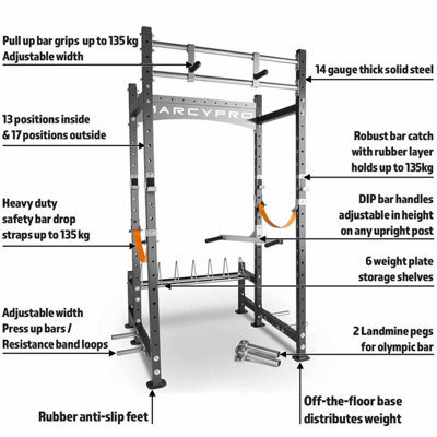 MARCY PRO MWM-8070 POWER RACK CAGE