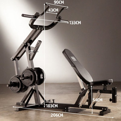 Marcy Pro PM4400 Leverage Bench - Adjustable Multi-Position Strength ...
