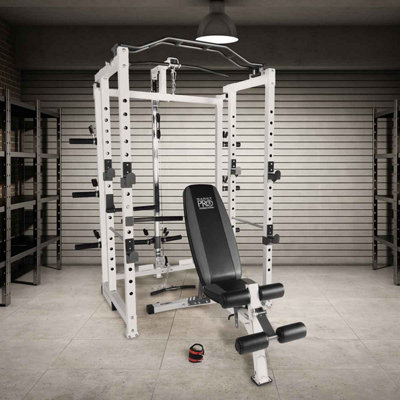 MARCY PRO SM-4231 FOLDING POWER CAGE WEIGHT BENCH - Main Image