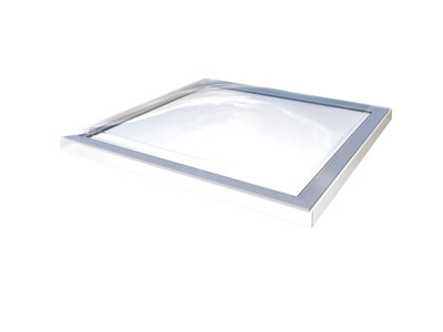 Mardome Reflex Roof Dome, Single Skin, Low Rise Dome, Standard Flange, Clear, 600mm x 600mm (48 Hour Delivery)