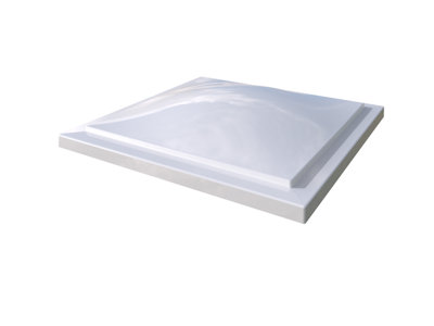 Mardome Reflex Roof Dome, Single Skin, Low Rise Dome, Standard Flange, Opal, 1200mm x 1200mm (48 Hour Delivery)