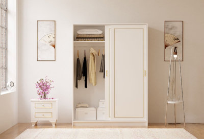 White deals gold wardrobe