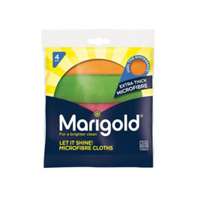 Marigold 150442 Let It Shine Microfibre Cloths x 4 MGD150442