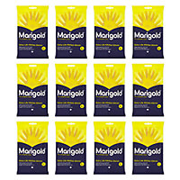 Marigold Kitchen Gloves Extra Life For A Brighter Clean (Large) Pack of 12