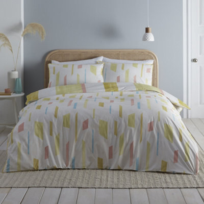 Mariko 100% Cotton Abstract Duvet Cover Set