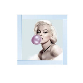 Marilyn Bubblegum ii Glitter Liquid Wall Art