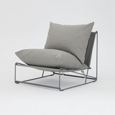 Marina Steel Garden Chair, Grey