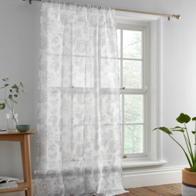 Marinelli Floral Print Voile Panel