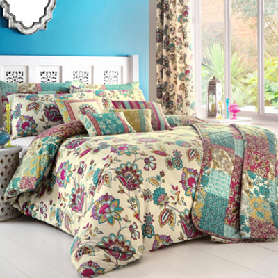 Marinelli Hand Painted Floral Print Duvet Cover Set