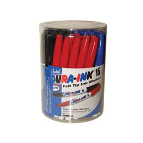 Markal - DURA-INK 15 Fine Tip Marker Mixed Colours (Tub 48)