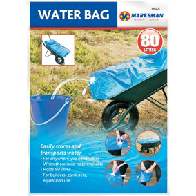 Marksman Large 80L Water Carrier Bag Builders Transporter Wheelbarrow Bag Store