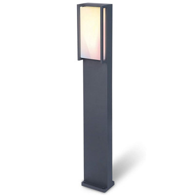 MARLA - CGC Dark Grey RGB Rectangular LED Post Light