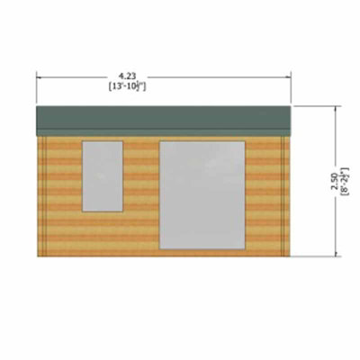 Marlborough 28 mm Log Cabin 8 x 12 Feet - 4
