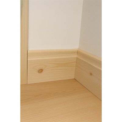 Marlborough - Pack of 15 (Total 15 Units) - Premium Lambs Tongue Pine Skirting - 20mm (T) x 200mm (H) x 3600mm (L)