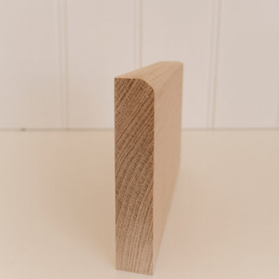 Marlborough - Premium Chamfered European Oak Skirting - 21mm (T) x 200mm (H) x 2400mm (L) - (Bundle Of 5)