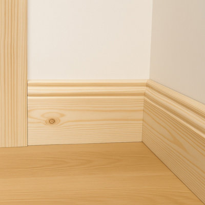 Marlborough - Premium Ogee Pine Skirting - 20mm (T) x 200mm (H) x 3000mm (L) - (Bundle Of 20)