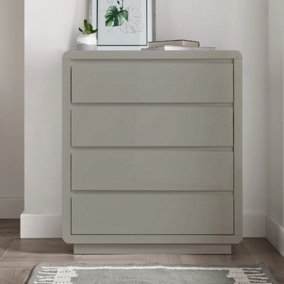 Marlow Cool Grey High Gloss - 4 Drawer Chest