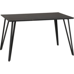 Marlow Dining Table in Black Marble Effect Finish