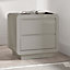 Marlow Grey High Gloss 2 Drawer Bedside Table