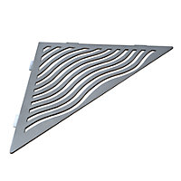 Marmox Corner Shelf - Wave Triangle - SILVER