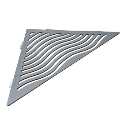 Marmox Corner Shelf - Wave Triangle - SILVER