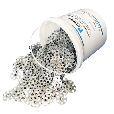 Marmox Galvanised Metal Fixing Washers Bucket of 500 DIY at B&Q