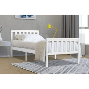 Marnel 3ft Single White Bed Frame