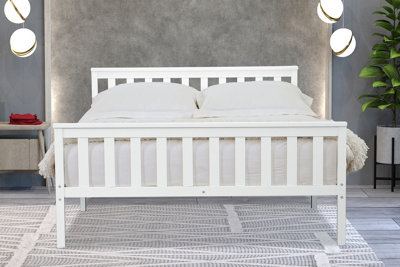 Marnel 4ft 6 Double White Bed Frame