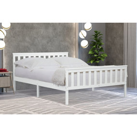 Marnel 4ft Small Double White Bed Frame