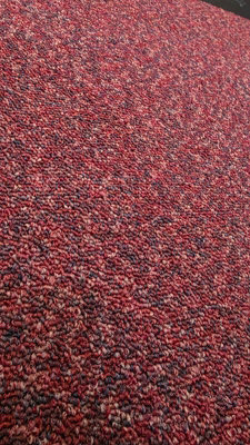 MAROON ROSE LIGHT RED Carpet Tiles 20 Piece Box 5m2 Heavy Duty Non Slip ...