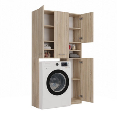 Marpol DD Washing Machine Surround Cabinet Sonoma Oak
