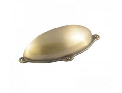 DecorAndDecor - SABLE Antique Brass D-Shape Flat Kitchen Door