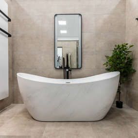 Marseille 1700mm Luxury Freestanding Bath - Marble Finish