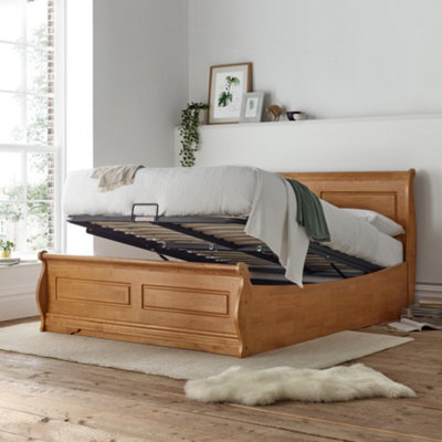 Super king size wooden ottoman bed hotsell