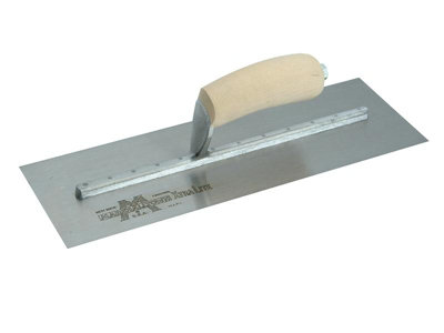 Marshalltown 14 x 4 Inch Cement Trowel with Wooden Handle for Precision Finishing