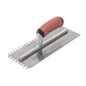Marshalltown M502SSDXH 6mm Stainless Steel Square Notched Trowel DuraSoft Handle