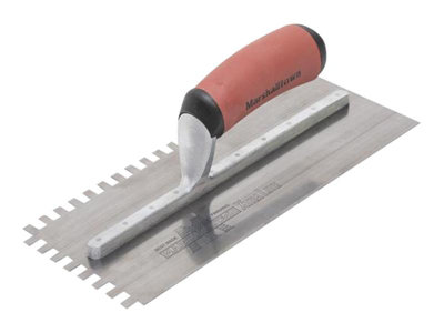 Marshalltown M5779SSDXH 10mm Stainless Steel Square Notched Trowel DuraSoft