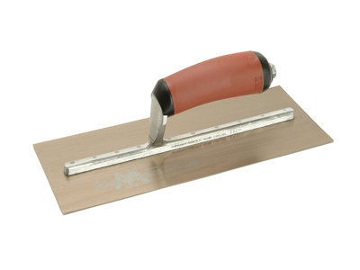 Marshalltown MPB1GSD MPB1GSD Pre-Worn PermaShape Finishing Gold S/S Trowel DuraSoft 11 x 4.1/2in M/TMPB1GSD