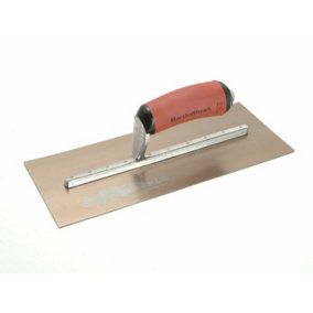 Marshalltown MPB7GSD MPB7GSD Pre-Worn PermaShape Finishing Gold S/S Trowel DuraSoft 12 x 5in M/TMPB7GSD