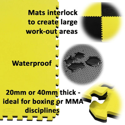 Martial Arts Karate Judo Kick Boxing Gym MMA 20mm thick Floor Mats Easimat - 4